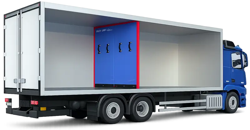 izolačná deliaca stena v chladiarenskom vozidle